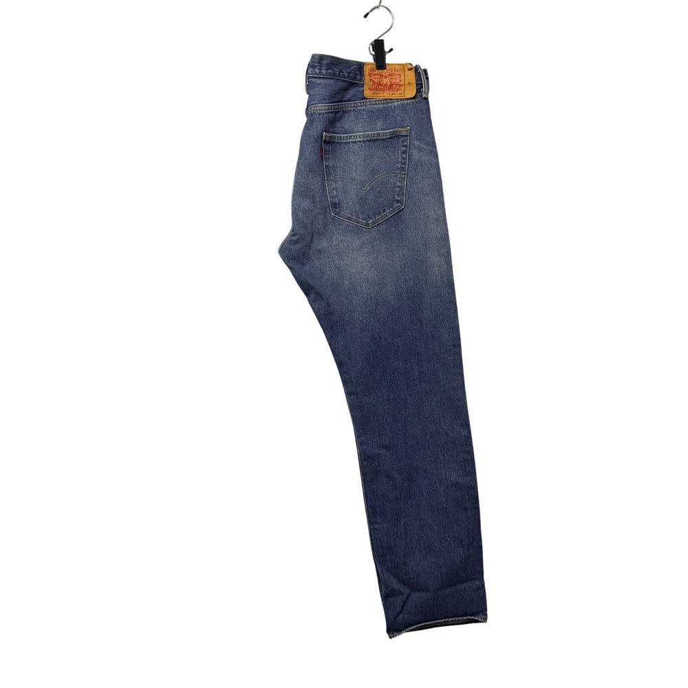 Levis 501 Original Fit Mens Medium Wash Blue Straight Leg Denim Jeans 36x34‎